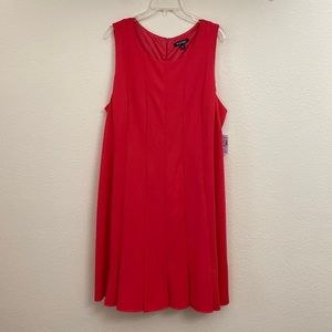 Roz & Ali Coral Sleeveless Swing Dress